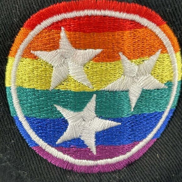 AS Colour Hat Tennessee Tri Star Rainbow Pride James Flat Bill Strap Back OS Cap - Picture 6 of 7